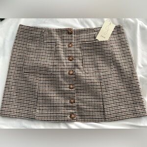 🆕 Joie Brown Houndstooth Mini Skirt